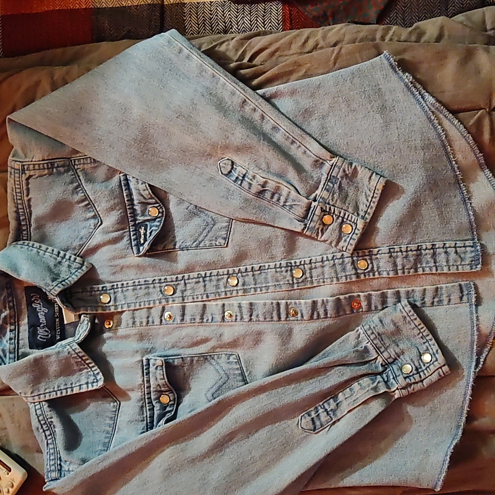Wrangler boys pearl snap